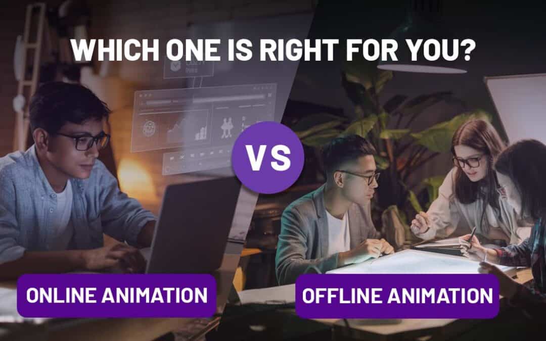 Online vs. Offline Animation Courses After 12th: Making Right Choice for Your Creative Future